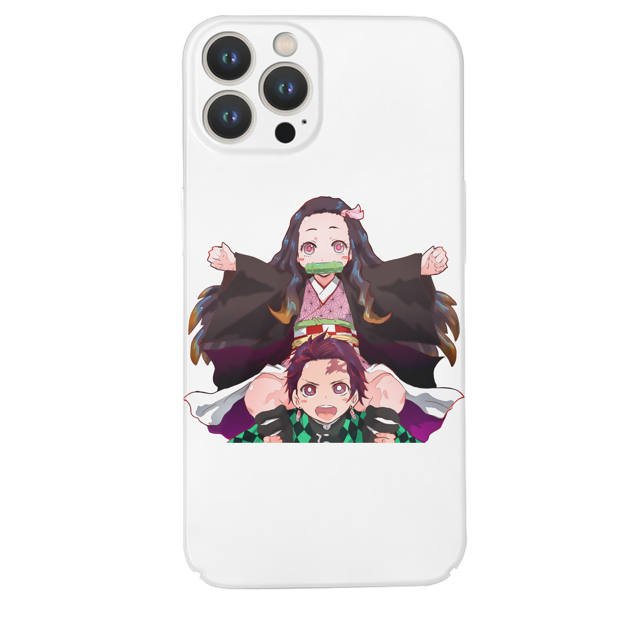 （画像用） 鬼滅の刃（きめつのやいば）竈門 禰󠄀豆子／かまど ねずこ Kamado Nezuko 【iPhone 14シリーズ対応】ハードケース